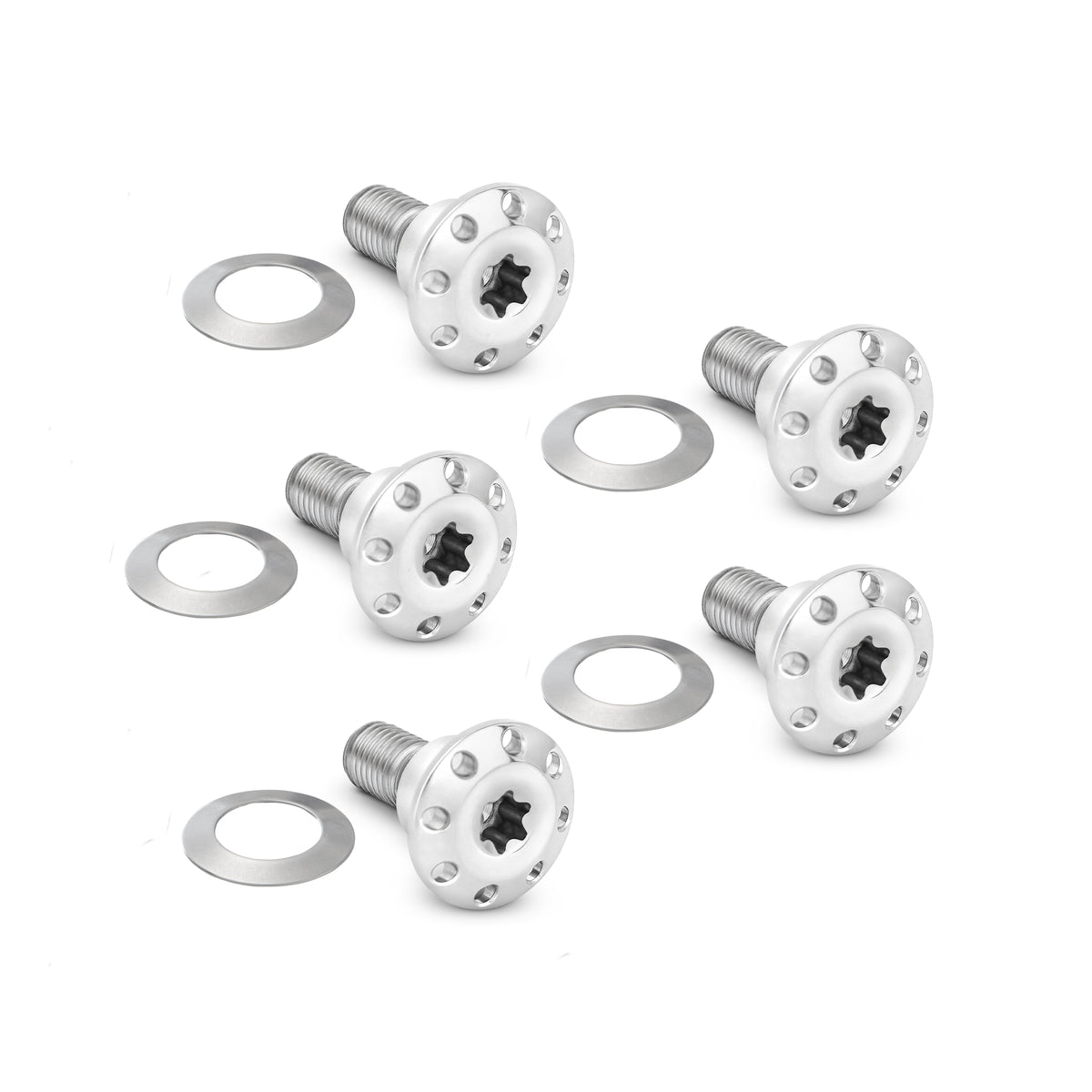 Titanium Floating Rotor Hardware, Dyna & V-Rod / Polished – ArlenNess