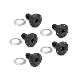 Titanium Floating Rotor Hardware, Dyna & V-Rod / Black