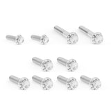 Transmission Side Cover & Trap Door Titanium 12-Point Bolt Kits, Polished
