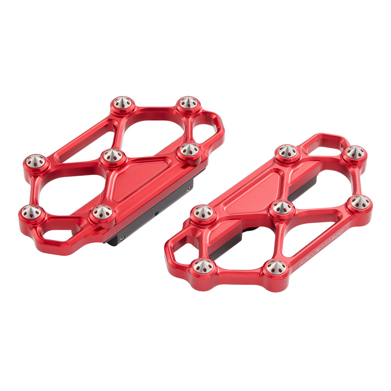 Diamond Passenger Floorboards, Red