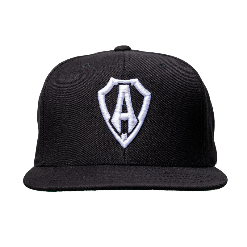 The Shield Snapback Hat, Black