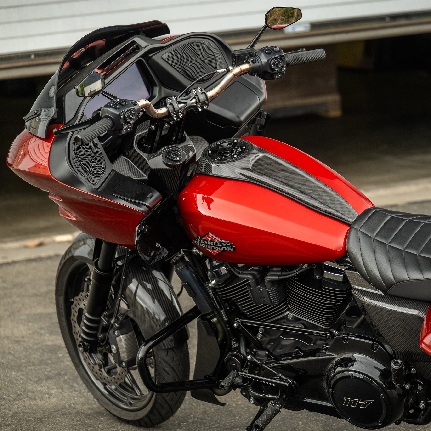 Carbon Fiber Fork Cover, 2024-2026 Road Glide