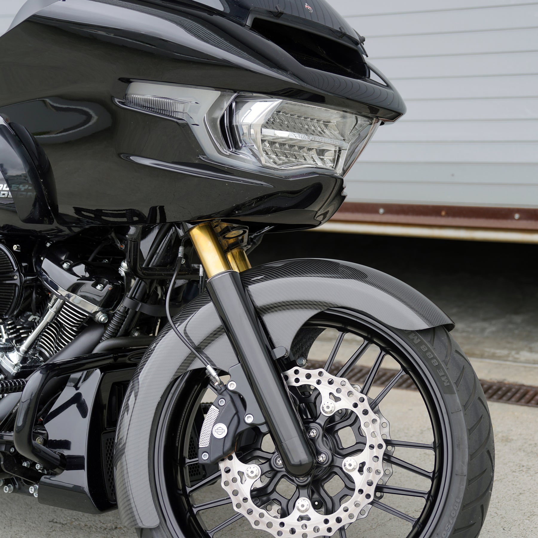 Carbon Fiber Rapper Front Fenders, Fat 21