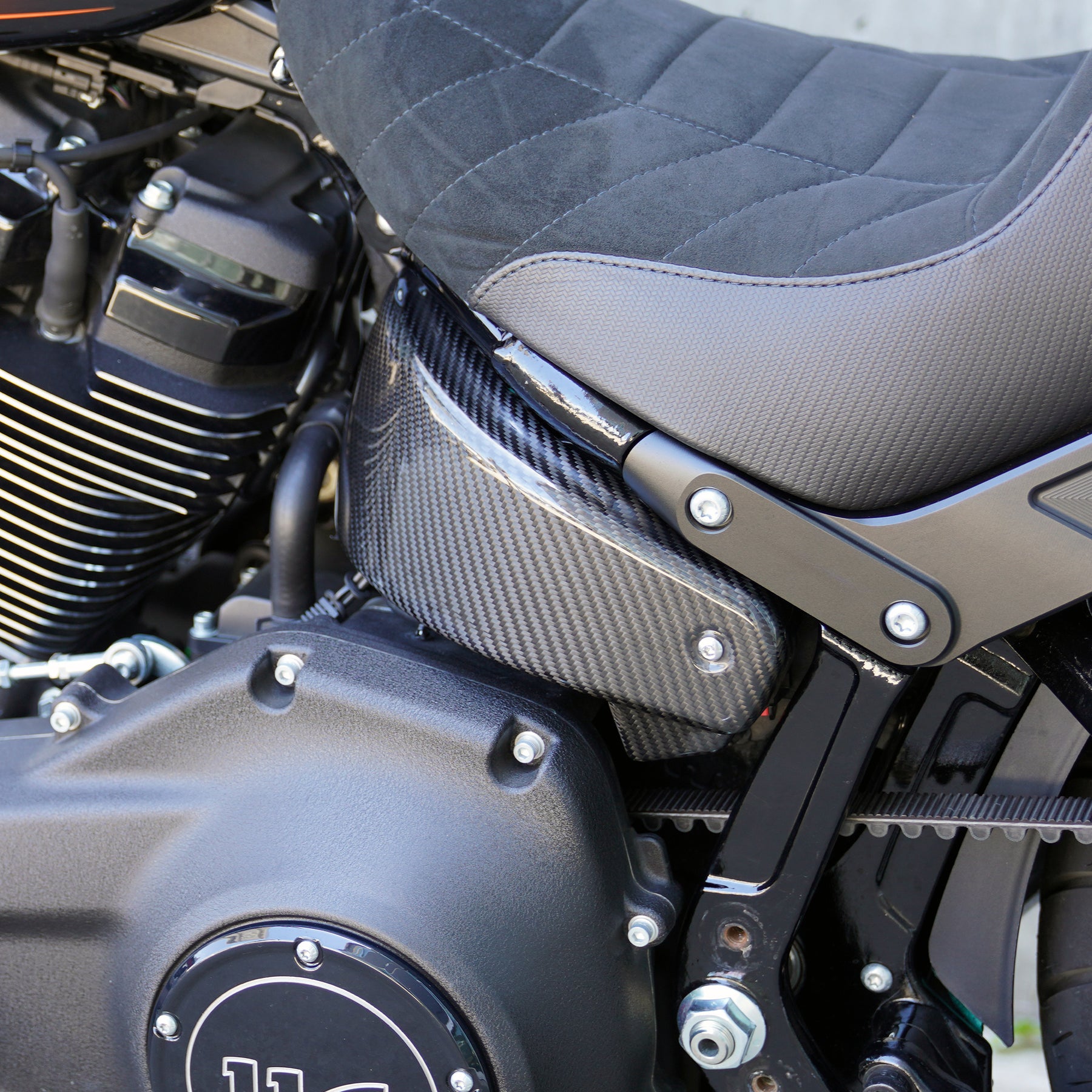 Carbon Fiber Side Covers, Softail