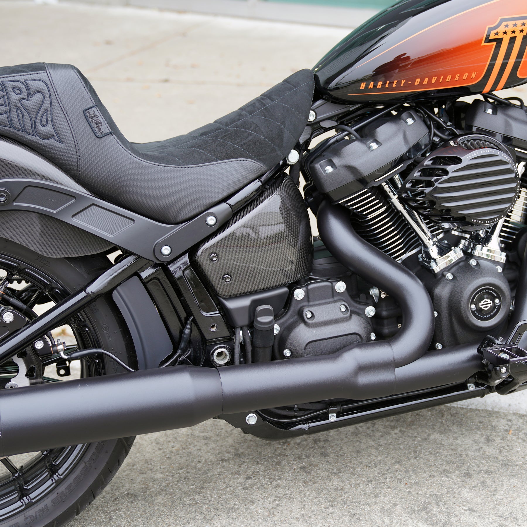 Carbon Fiber Side Covers, Softail