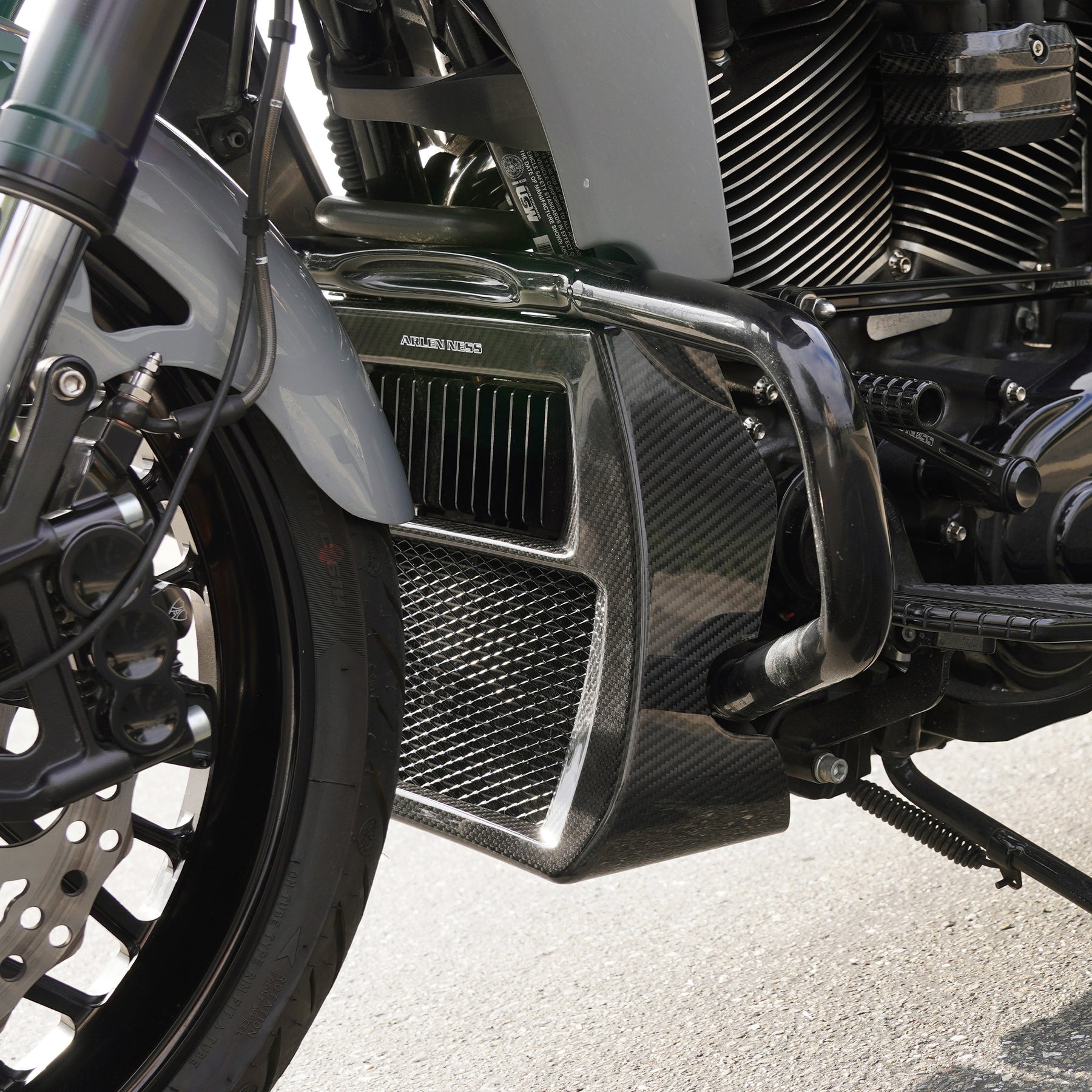 Carbon Fiber Radiator Cover, 2024-later Touring