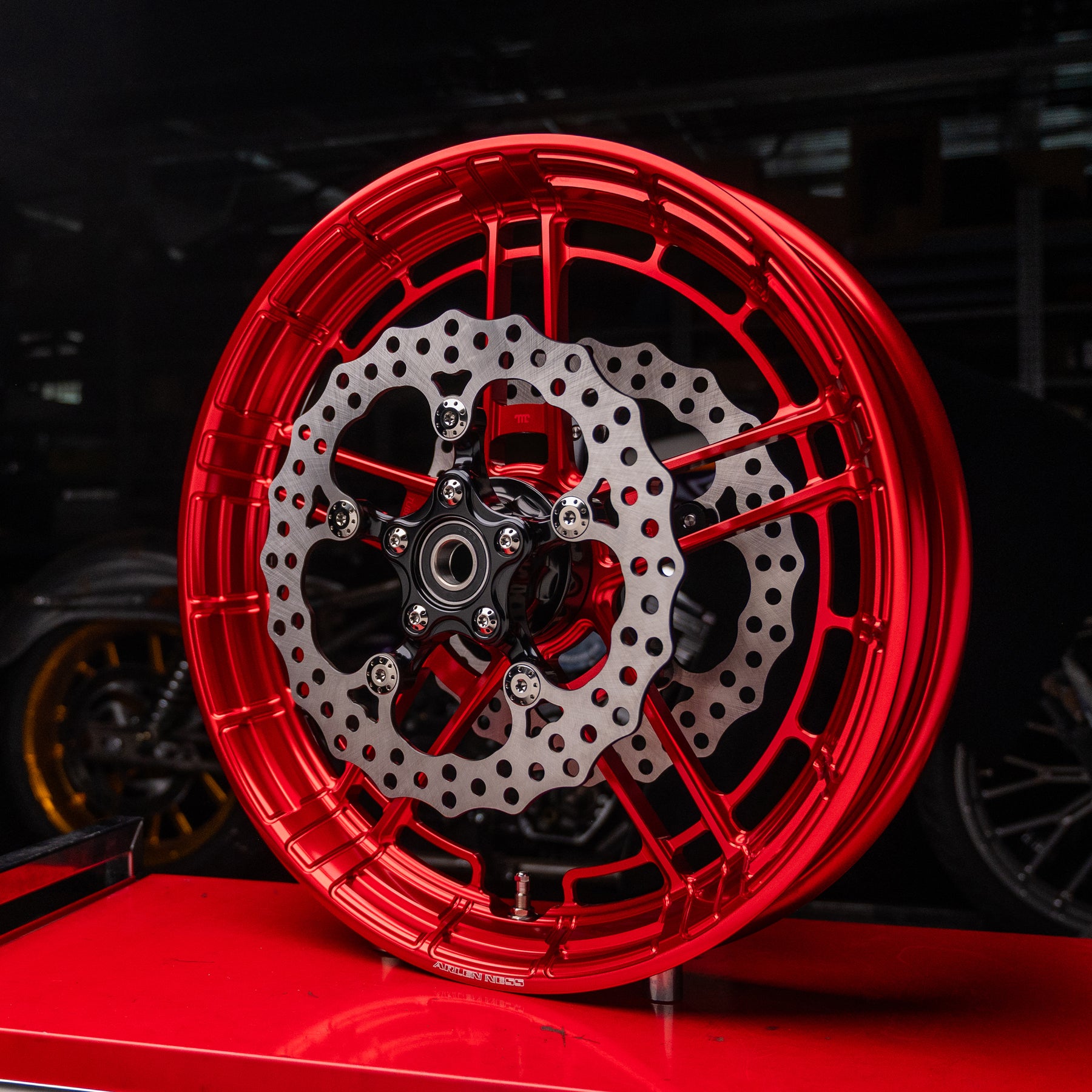 Flatline Forged Wheels, Red