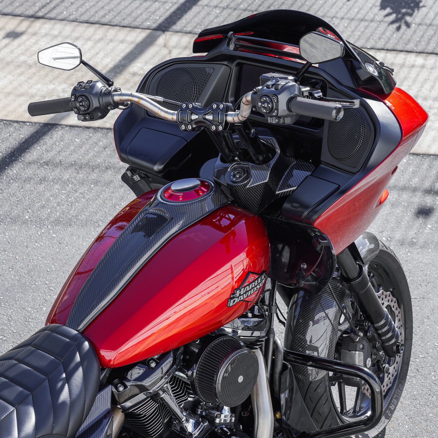 Carbon Fiber Fork Cover, 2024-2026 Road Glide