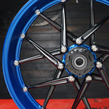 Spoken Forged Wheels, Blue