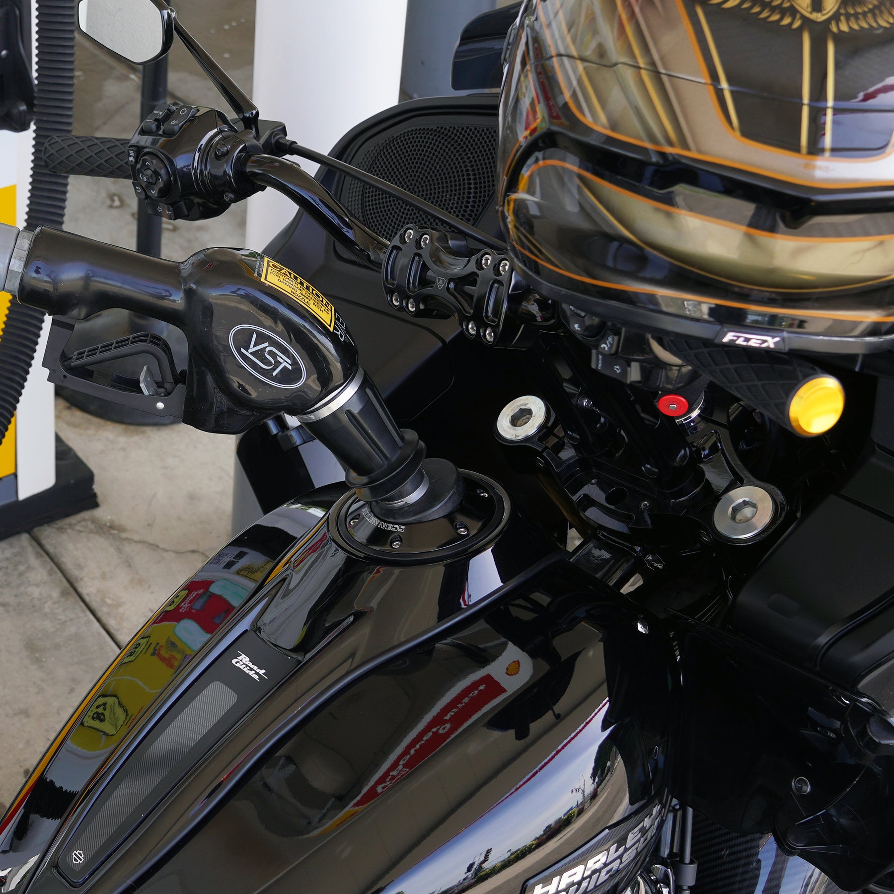 Pop-Up Gas Caps for 2024-up Touring, Black