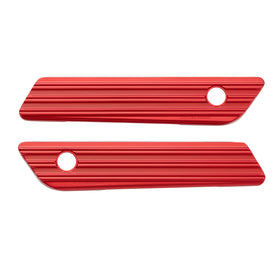 10-Gauge® Saddlebag Latch Covers, Red 14-2023 FLT