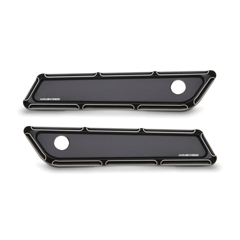 Beveled® Saddlebag Latch Covers, Black 14-2023 FLT
