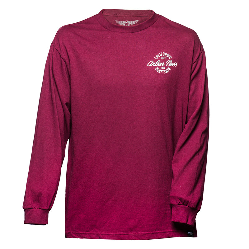 Cali Clean Long Sleeve Shirt, Maroon